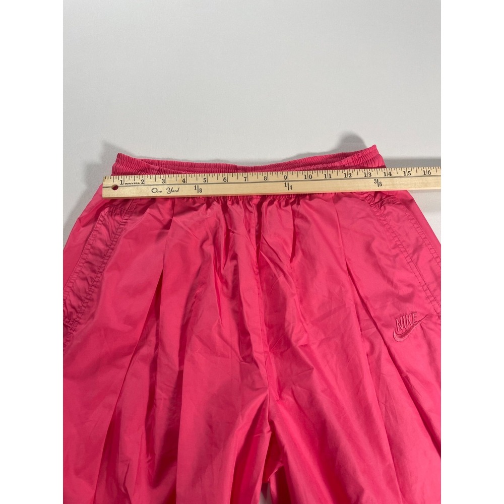VTG 90's Nike Elite Spellout Shiny Ballon Baggy Windbreaker Pants Women's M - Picture 5 of 9